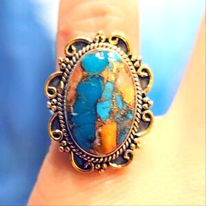 Sterling Silver Custom Made Gemstone Ring